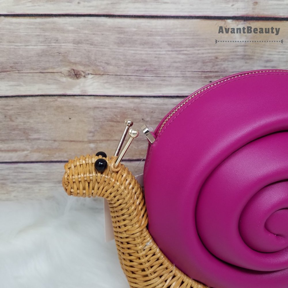 KATE SPADE ENCHANTED FOREST SCARLETT SNAIL WICKER - Picture 8 of 12